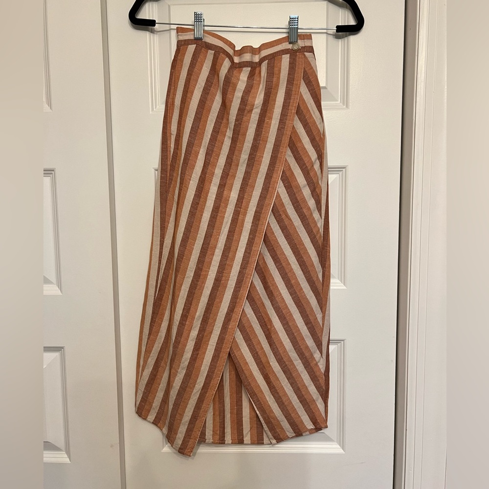 Madewell maxi wrap skirt